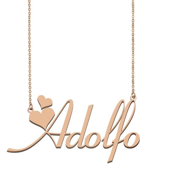 pendant necklaces adolfo name necklace, custom necklace for women girls friends birthday wedding christmas mother days gift, Silver
pendant necklaces adolfo name necklace, custom necklace for women girls friends birthday wedding christmas mother days gift, Silver