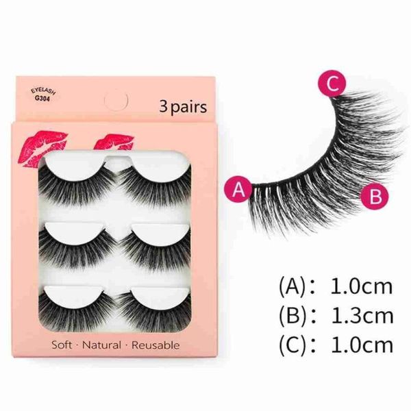 false eyelashes 3 pairs 3d imitation mink lashes natural dense dramatic fluffy soft wispy volume cross eyelash makeup tools
false eyelashes 3 pairs 3d imitation mink lashes natural dense dramatic fluffy soft wispy volume cross eyelash makeup tools