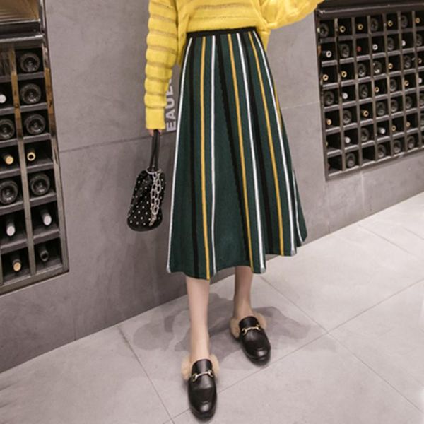 skirts winter chic knitted women high waist striped midi skirt autumn vintage sweater tutu, Black
skirts winter chic knitted women high waist striped midi skirt autumn vintage sweater tutu, Black