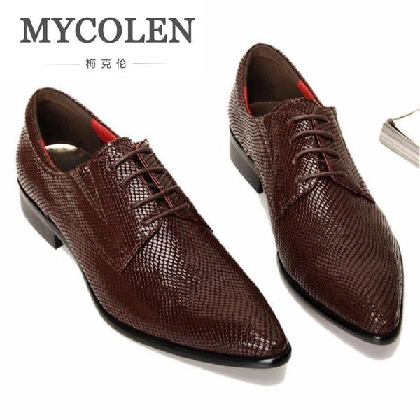 dress shoes mycolen office men's snakeskin pointed toe wedding casual derby man business leather zapatos hombre, Black
dress shoes mycolen office men's snakeskin pointed toe wedding casual derby man business leather zapatos hombre, Black
