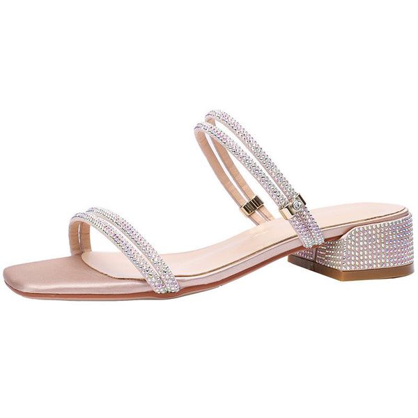 women's shoes fashion rhinestone sandals word women thick heel silk square head yzh-fh3376-18, Black
women's shoes fashion rhinestone sandals word women thick heel silk square head yzh-fh3376-18, Black