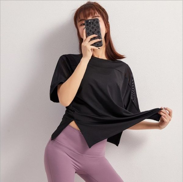 2021 net red sports short summer fast dry loose fitness running yoga t-shirt women's half sleeve, Gray
2021 net red sports short summer fast dry loose fitness running yoga t-shirt women's half sleeve, Gray