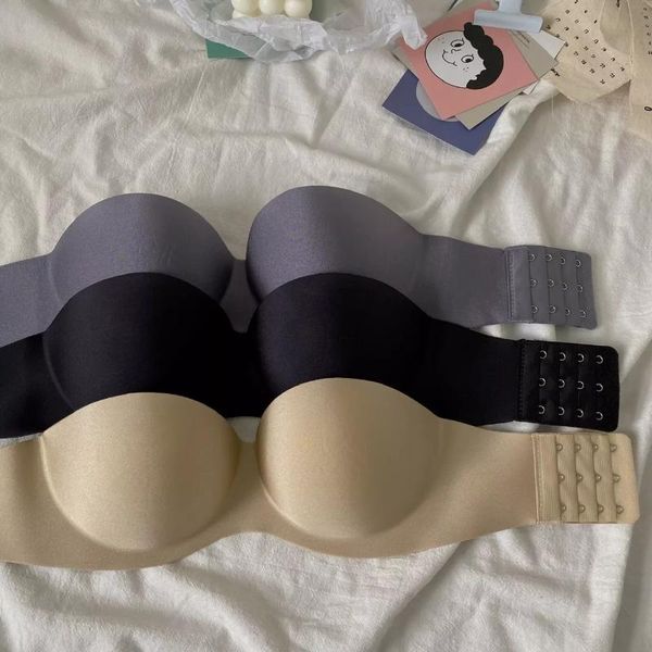 bras women strapless push up bra front closure bralette invisible underwear lingerie 1/2 cup seamless brassiere abcd, Red;black
bras women strapless push up bra front closure bralette invisible underwear lingerie 1/2 cup seamless brassiere abcd, Red;black