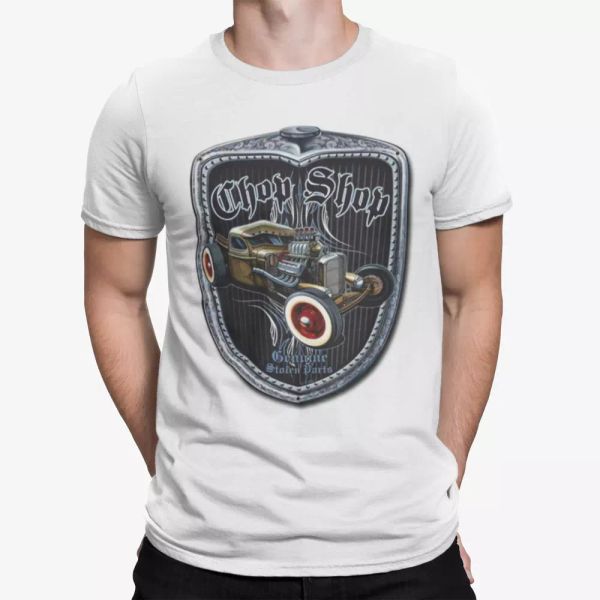Chop Shop T-Shirt Hot Rod Tee Stolen Parts Racer Garage Cafe Car Biker Gift Dad, White;black
Chop Shop T-Shirt Hot Rod Tee Stolen Parts Racer Garage Cafe Car Biker Gift Dad, White;black
