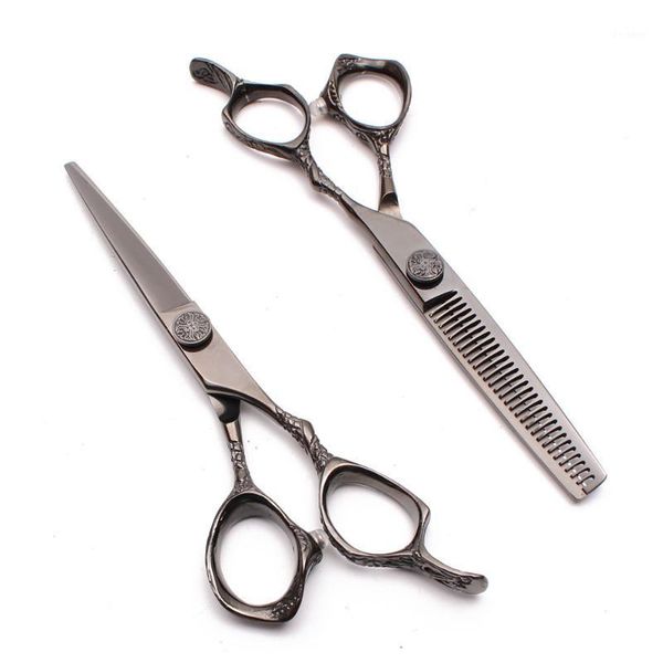 2pcs 6.0" 17.5cm 440c engraving logo haircut set thinning scissors cutting shears dragon handle professional hair c90011
2pcs 6.0" 17.5cm 440c engraving logo haircut set thinning scissors cutting shears dragon handle professional hair c90011