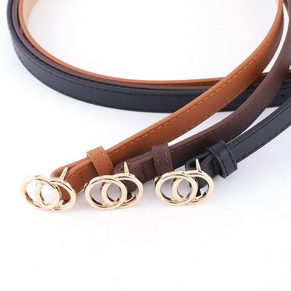 belts ladies belt double ring round alloy buckle 1.8 cm wide thin small all-match jeans, Black;brown
belts ladies belt double ring round alloy buckle 1.8 cm wide thin small all-match jeans, Black;brown