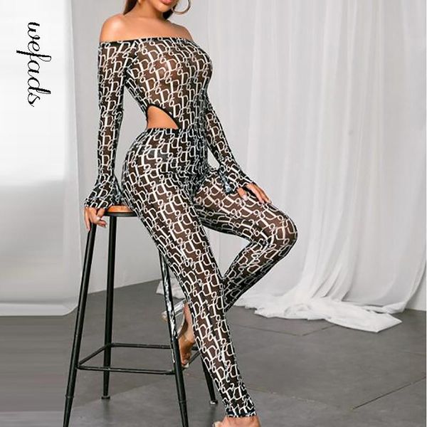 women's two piece pants wefad set suit autumn fashion mesh see-through one-piece tight-fitting high-waist trousers, White
women's two piece pants wefad set suit autumn fashion mesh see-through one-piece tight-fitting high-waist trousers, White