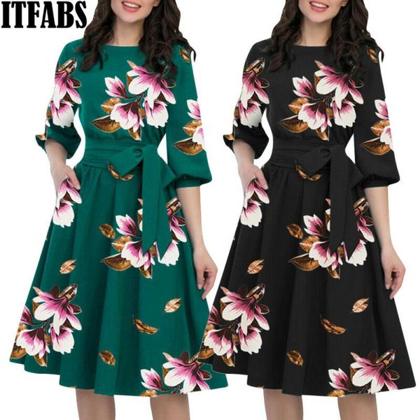 casual dresses fashion women retro tunic beautiful floral print bodycon vintage dress, Black;gray
casual dresses fashion women retro tunic beautiful floral print bodycon vintage dress, Black;gray