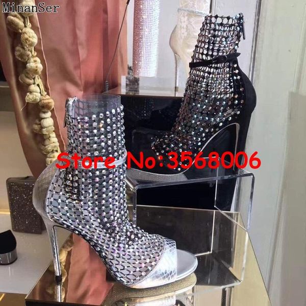 gladiator silver black stiletto sandals shoes evening party dress lady high heels rhinestone mesh hollow out ankle boots
gladiator silver black stiletto sandals shoes evening party dress lady high heels rhinestone mesh hollow out ankle boots