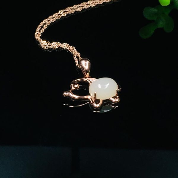 925 sterling silver womens necklace jade pendant natural jade chain jewelry, Black;brown
925 sterling silver womens necklace jade pendant natural jade chain jewelry, Black;brown