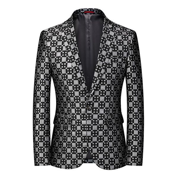 men's suits & blazers fashion color suit personality stage performance banquet business casual large size small plaid dark gray m-6xl, White;black
men's suits & blazers fashion color suit personality stage performance banquet business casual large size small plaid dark gray m-6xl, White;black