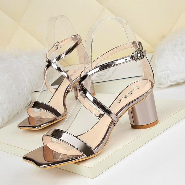 colors patent leather square heel women sandals open toe cross buckle chunky high heels dress pumps woman office shoes fashion, Black
colors patent leather square heel women sandals open toe cross buckle chunky high heels dress pumps woman office shoes fashion, Black