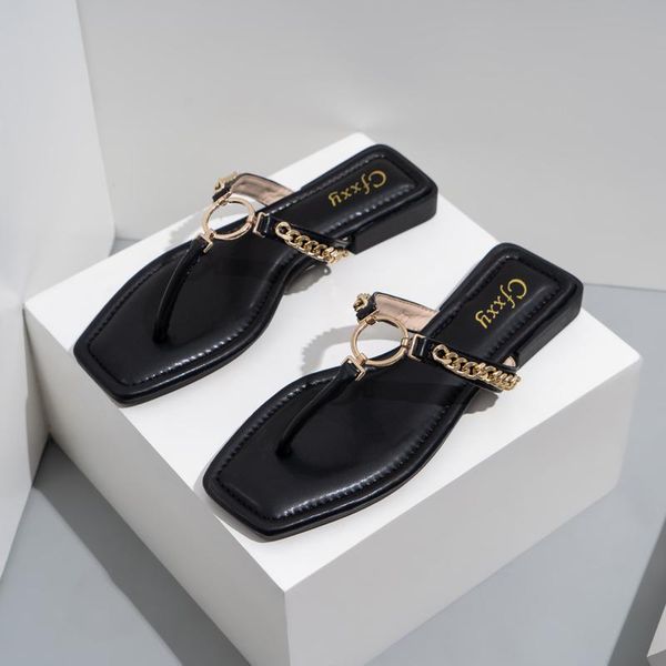 slippers fashion 2021 summer women flip flops round buckle beach slides casual flat outdoor square head, Black
slippers fashion 2021 summer women flip flops round buckle beach slides casual flat outdoor square head, Black