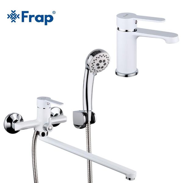 frap 1set brass 34cm outlet pipe white bath bathtub shower faucet with bathroom basin sink tap cold and mixer f2241+1041 sets
frap 1set brass 34cm outlet pipe white bath bathtub shower faucet with bathroom basin sink tap cold and mixer f2241+1041 sets
