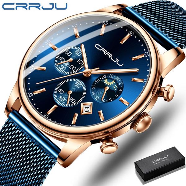 wristwatches crrju men watches waterproof ultra thin date clock male steel strap casual quartz watch sports wrist, Slivery;brown
wristwatches crrju men watches waterproof ultra thin date clock male steel strap casual quartz watch sports wrist, Slivery;brown
