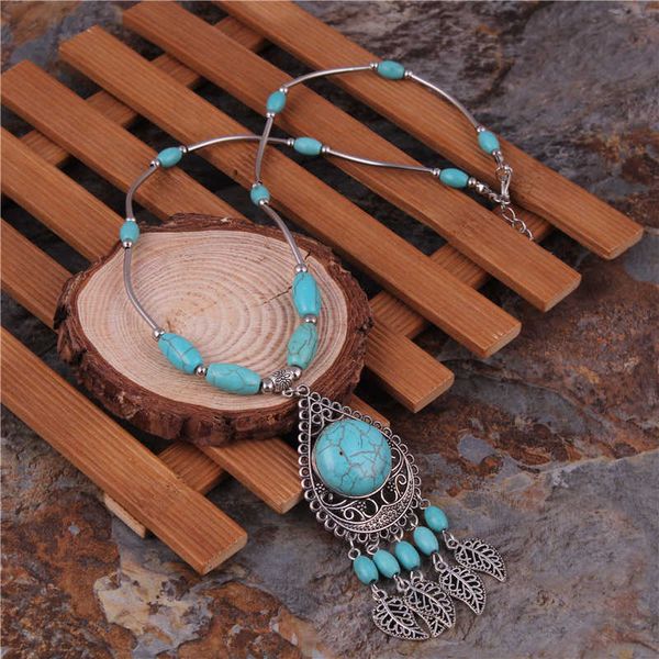 women's leaf tassel tibetan silver turquoise pendant necklaces dmtqn037 fashion gift national style women diy necklace pendants
women's leaf tassel tibetan silver turquoise pendant necklaces dmtqn037 fashion gift national style women diy necklace pendants