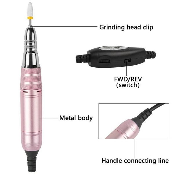 nail drill & accessories portable machine with replaceable heads 25000rpm usb plug electric art for salon tools
nail drill & accessories portable machine with replaceable heads 25000rpm usb plug electric art for salon tools