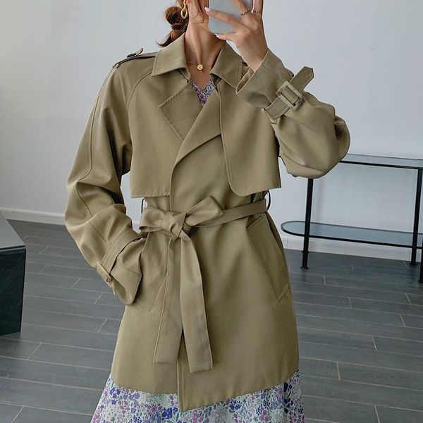 women's trench coats casual women loose coat ladies turn down collar high waist autumn female spring outwear for ol casaco, Tan;black
women's trench coats casual women loose coat ladies turn down collar high waist autumn female spring outwear for ol casaco, Tan;black