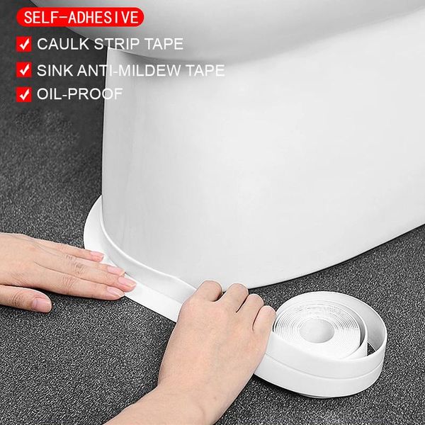 3.2mx22mm bathroom shower sink bath sealing strip tape white pvc self adhesive waterproof wall sticker for kitchen stickers
3.2mx22mm bathroom shower sink bath sealing strip tape white pvc self adhesive waterproof wall sticker for kitchen stickers