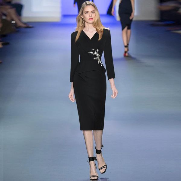 casual dresses runway autumn v-neck diamond waist ruffle hip wrap vintage dress pencil women's 210924ch08, Black;gray
casual dresses runway autumn v-neck diamond waist ruffle hip wrap vintage dress pencil women's 210924ch08, Black;gray