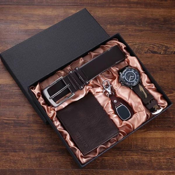 wristwatches fashion men watch luxury gifts set men's quartz wrist belt wallet key ring for mens valentine's christmas birthday pr, Slivery;brown
wristwatches fashion men watch luxury gifts set men's quartz wrist belt wallet key ring for mens valentine's christmas birthday pr, Slivery;brown