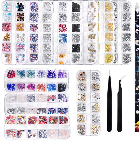 12 sets mix sizes glass crystal non fix rhinestone set tweezers crystal 3d glitter 1700pcs diy nail art rhinestones
12 sets mix sizes glass crystal non fix rhinestone set tweezers crystal 3d glitter 1700pcs diy nail art rhinestones