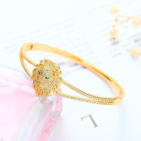 bangle daihe classic 18k gold plated lion bracelet women adjustable 5a cubic zircon copper bangles gift jewelry 2021, Black
bangle daihe classic 18k gold plated lion bracelet women adjustable 5a cubic zircon copper bangles gift jewelry 2021, Black