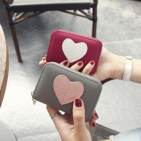wallets lydztion hit color card bag sweet heart lady bank holder leather thread slim pouch mini carte coin purse zip wallet, Red;black
wallets lydztion hit color card bag sweet heart lady bank holder leather thread slim pouch mini carte coin purse zip wallet, Red;black