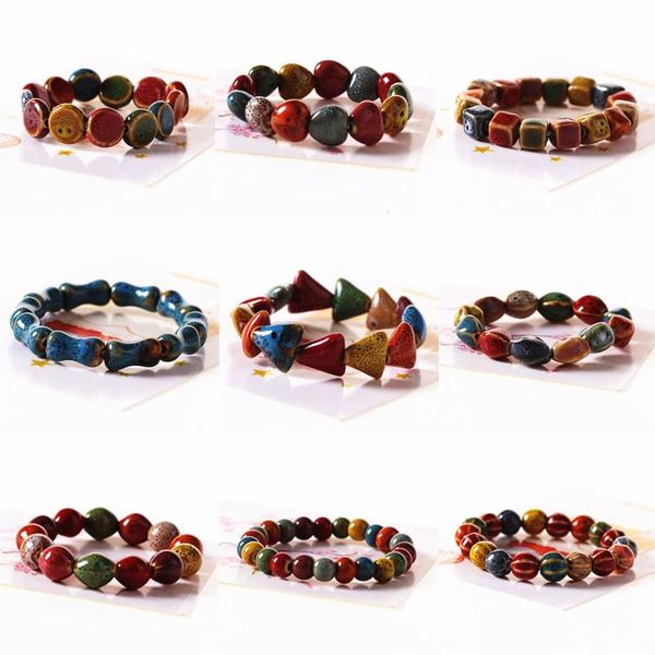 beaded, strands 1 pcs fashion trendy ceramic bracelets handmade bungee cord porcelain beads strand for women men, Black
beaded, strands 1 pcs fashion trendy ceramic bracelets handmade bungee cord porcelain beads strand for women men, Black