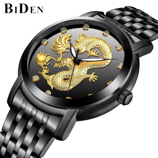 wristwatches biden men watches stainless steel quartz watch for men's waterproof dragon wristwatch gift relogio masculino, Slivery;brown
wristwatches biden men watches stainless steel quartz watch for men's waterproof dragon wristwatch gift relogio masculino, Slivery;brown
