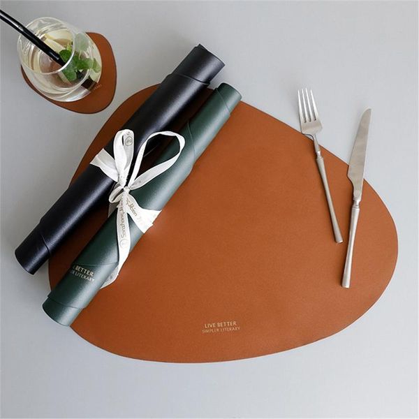 mats & pads nordic style pu leather placemats table waterproof non slip gold plated letter heat insulation dinner pad cup mat
mats & pads nordic style pu leather placemats table waterproof non slip gold plated letter heat insulation dinner pad cup mat