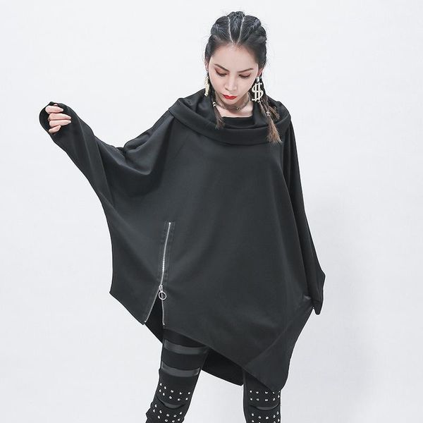 women's hoodies & sweatshirts bat sleeve mid-length cool joint hoodie fat casual versatilewomens dress /40, Black
women's hoodies & sweatshirts bat sleeve mid-length cool joint hoodie fat casual versatilewomens dress /40, Black