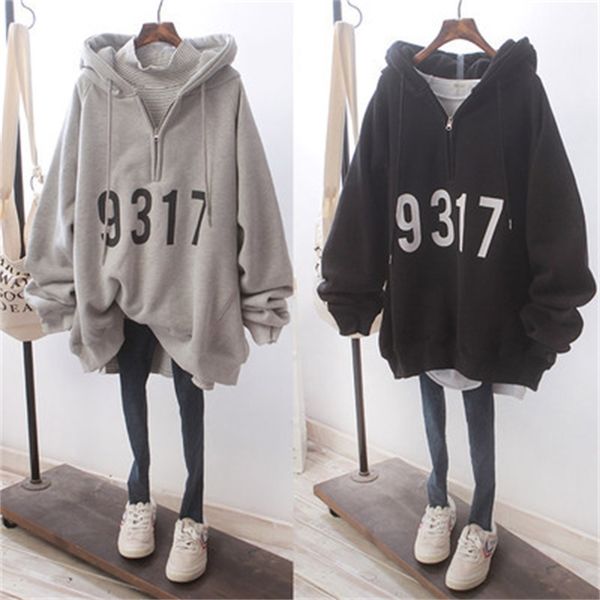 ulzzang autumn and winter design women's thin loose korean lazy long sleeve hooded jacket, Black
ulzzang autumn and winter design women's thin loose korean lazy long sleeve hooded jacket, Black