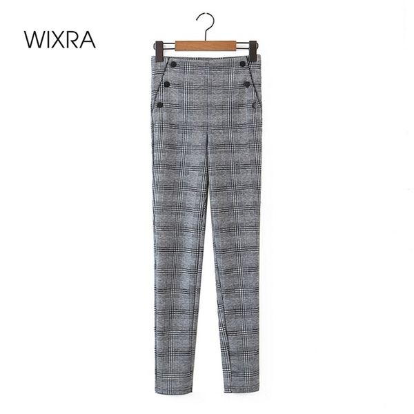 wixra womens skinny pencil pants plaid streetwear casual high elastic waist pockets buttons stretchy trousers 210419, Black;white
wixra womens skinny pencil pants plaid streetwear casual high elastic waist pockets buttons stretchy trousers 210419, Black;white