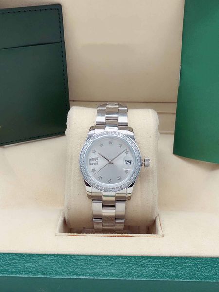 men's automatic watch luxury mechanical movement man watch stainless steel 31mm datejust diamond case men watches star dial man wristwa, Slivery;brown
men's automatic watch luxury mechanical movement man watch stainless steel 31mm datejust diamond case men watches star dial man wristwa, Slivery;brown
