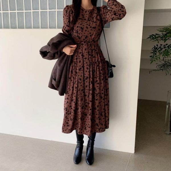 casual dresses korean chic maxi long for women autumn slim waist with sashes dress 2021 printing sleeve you896, Black;gray
casual dresses korean chic maxi long for women autumn slim waist with sashes dress 2021 printing sleeve you896, Black;gray