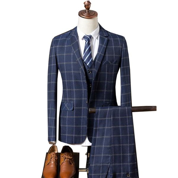 men's suits & blazers (jacket+vest+pants) nice autumn men casual plaid business two buttons wedding bridegroom 2 pieces set blazer suit, White;black
men's suits & blazers (jacket+vest+pants) nice autumn men casual plaid business two buttons wedding bridegroom 2 pieces set blazer suit, White;black