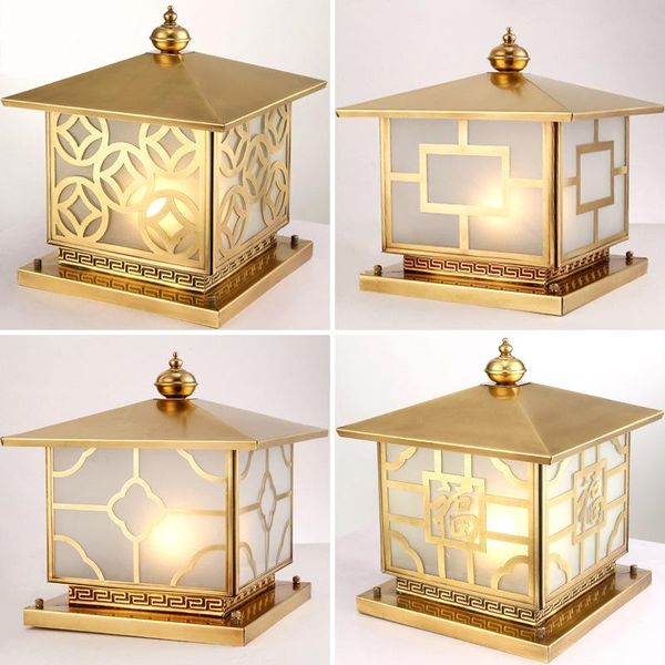solar lamps copper column head lamp garden gate courtyard villa outdoor waterproof fence post lighting tool
solar lamps copper column head lamp garden gate courtyard villa outdoor waterproof fence post lighting tool