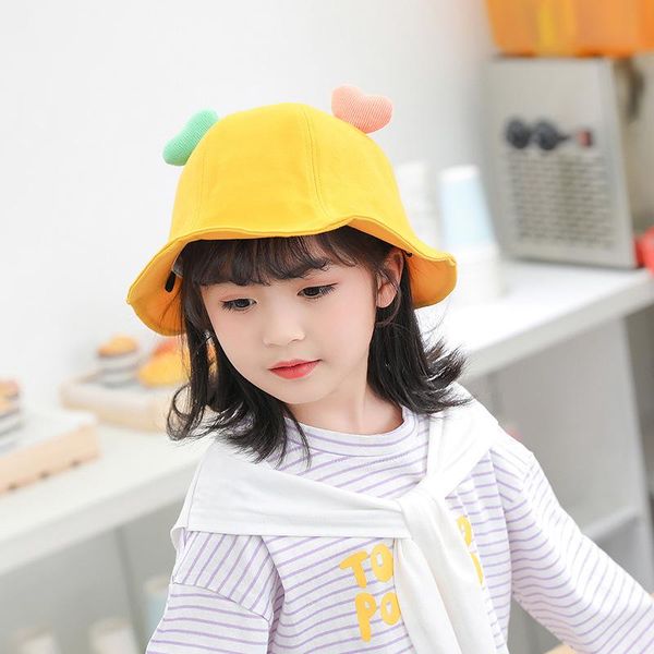 kids love bucket hat spring summer solid color peach heart baby boys and girls leisure basin cap caps & hats, Yellow
kids love bucket hat spring summer solid color peach heart baby boys and girls leisure basin cap caps & hats, Yellow