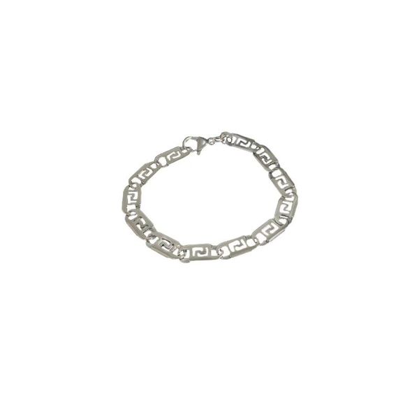 link, chain european and american street hip hop geometric hollow stitching bracelet fashion simple creative irregular decoration, Black
link, chain european and american street hip hop geometric hollow stitching bracelet fashion simple creative irregular decoration, Black