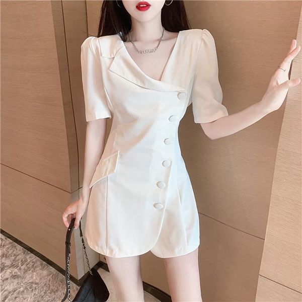 casual dresses fashionable design square neck suit collar puff sleeve skirt waist slimming goddess temperament dress, Black;gray
casual dresses fashionable design square neck suit collar puff sleeve skirt waist slimming goddess temperament dress, Black;gray