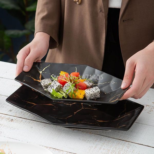 dishes & plates simple nordic color glazed ceramic tableware creative matte black and white marble pattern gold deepplate riceplate shaped p
dishes & plates simple nordic color glazed ceramic tableware creative matte black and white marble pattern gold deepplate riceplate shaped p