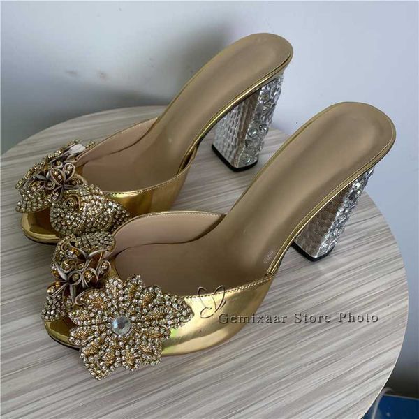 slippers luxury flower decor runway mules jeweled diamond high heels open toe gold patent leather summer women1 kqbe, Black
slippers luxury flower decor runway mules jeweled diamond high heels open toe gold patent leather summer women1 kqbe, Black