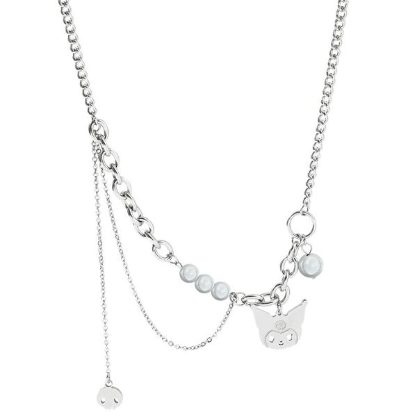chains pearl skull multi-chain necklace cartoon character pendant cool simple personality jewelry punk fashion collar ladies gift, Silver
chains pearl skull multi-chain necklace cartoon character pendant cool simple personality jewelry punk fashion collar ladies gift, Silver