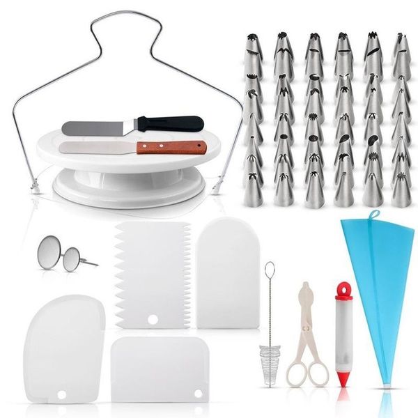 baking & pastry tools 73 pcs set 1 cake turntable 48 small nozzle 11 bag silicone pen 2 spatula 3 scraper divider etc.
baking & pastry tools 73 pcs set 1 cake turntable 48 small nozzle 11 bag silicone pen 2 spatula 3 scraper divider etc.