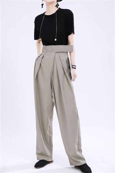 autumn -selling fashion loose women trousers design sense adjustable high waist wide-leg pants women's & capris, Black;white
autumn -selling fashion loose women trousers design sense adjustable high waist wide-leg pants women's & capris, Black;white