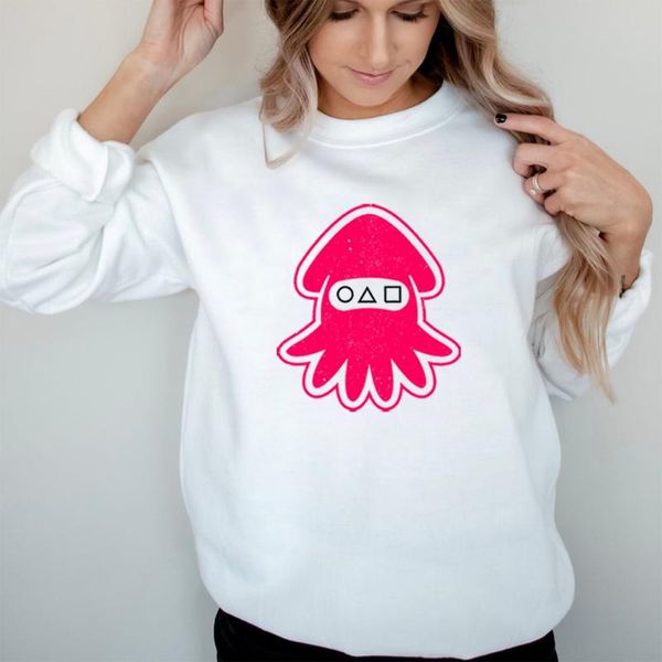women's hoodies & sweatshirts cute squid sweatshirt game graphic kawaii cartoon crewneck kdrama tv series pullovers, Black
women's hoodies & sweatshirts cute squid sweatshirt game graphic kawaii cartoon crewneck kdrama tv series pullovers, Black