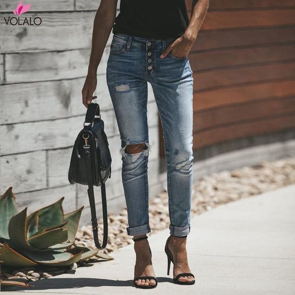 women high waist ripped denim jeans femme skinny pencil pants jean hole casual stretch trousers women's, Blue
women high waist ripped denim jeans femme skinny pencil pants jean hole casual stretch trousers women's, Blue