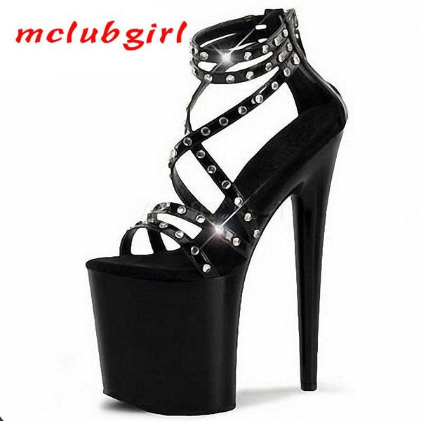 dress shoes mclubgirl 20cm super high-heeled waterproof platform large roman sandals unique fashion catwalk rivet women's lyp, Black
dress shoes mclubgirl 20cm super high-heeled waterproof platform large roman sandals unique fashion catwalk rivet women's lyp, Black