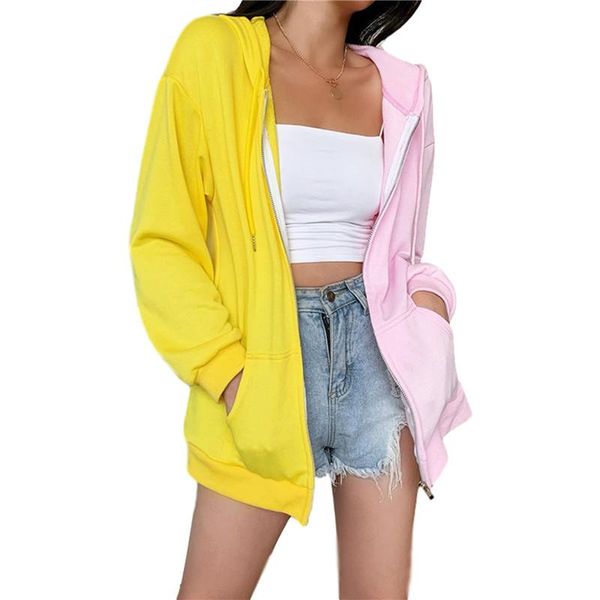women's hoodies & sweatshirts oversized zipper fashion color block hooded women warm casual coat loose long sleeve sweatshirt, Black
women's hoodies & sweatshirts oversized zipper fashion color block hooded women warm casual coat loose long sleeve sweatshirt, Black